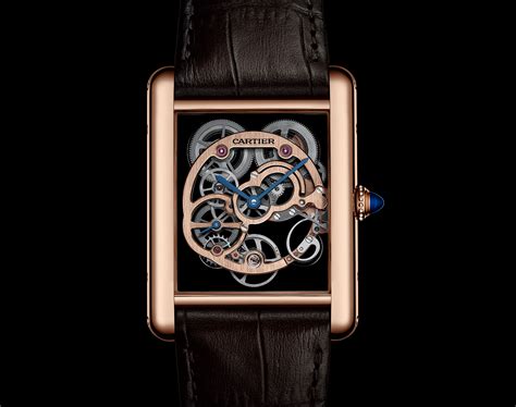 cartier skeleton tank|cartier tank sapphire.